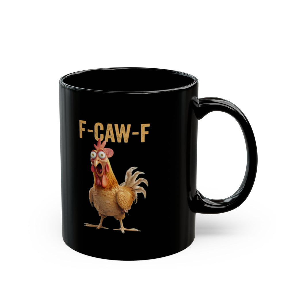 Funny F - CAW - F Chicken Mug - Black - Trends Market