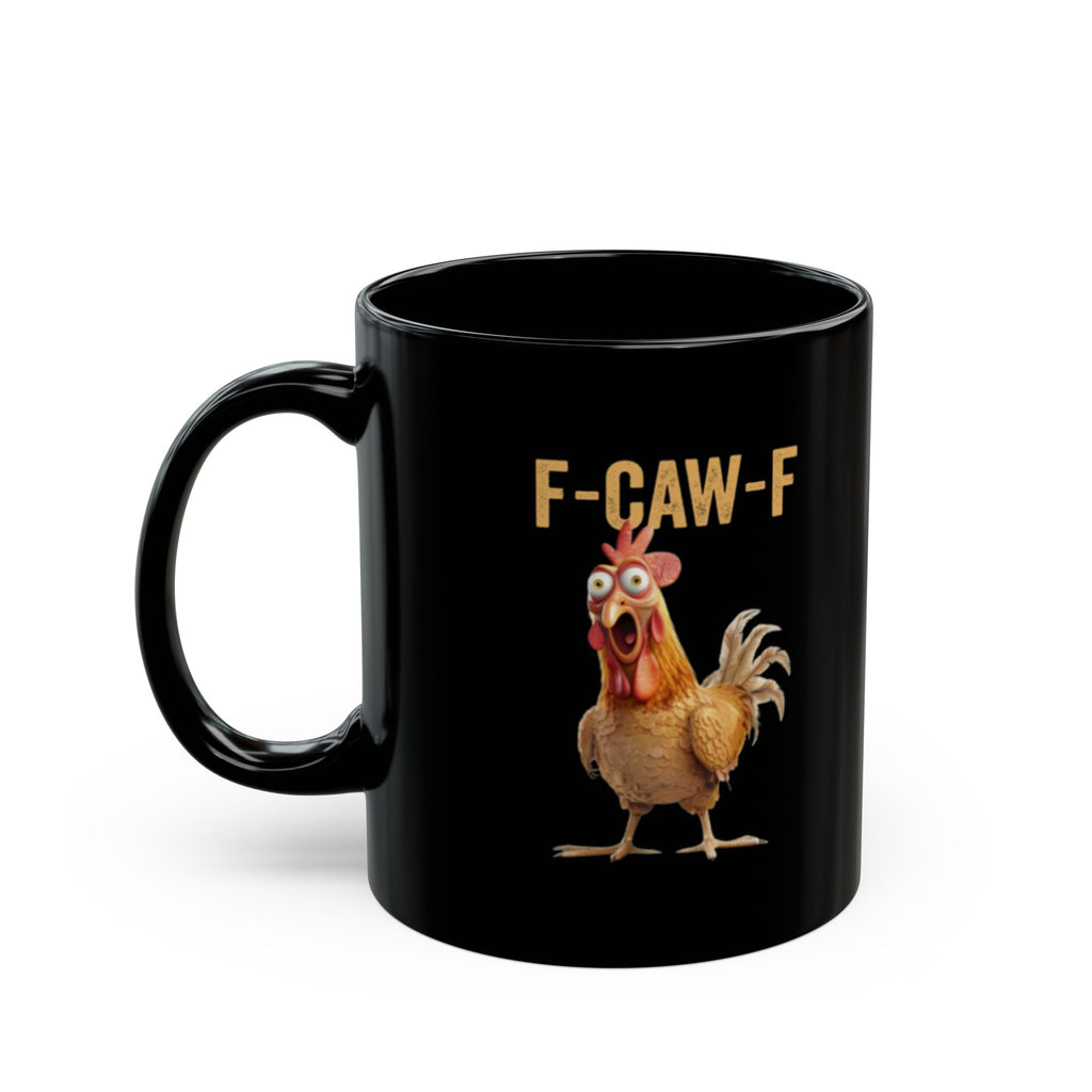 Funny F - CAW - F Chicken Mug - Black - Trends Market